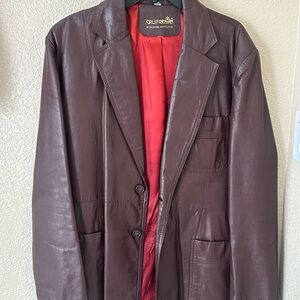 California Leather Brown Blazer